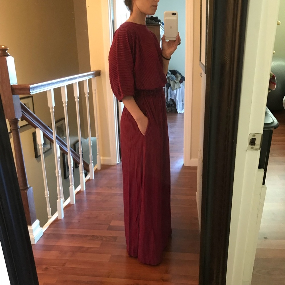 Vintage Velvet Maxi Dress